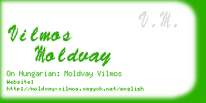 vilmos moldvay business card